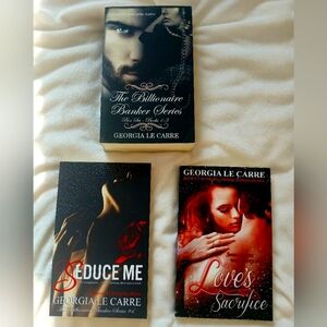 Source Unknown Romance Novel Set - Black, Red, White Covers